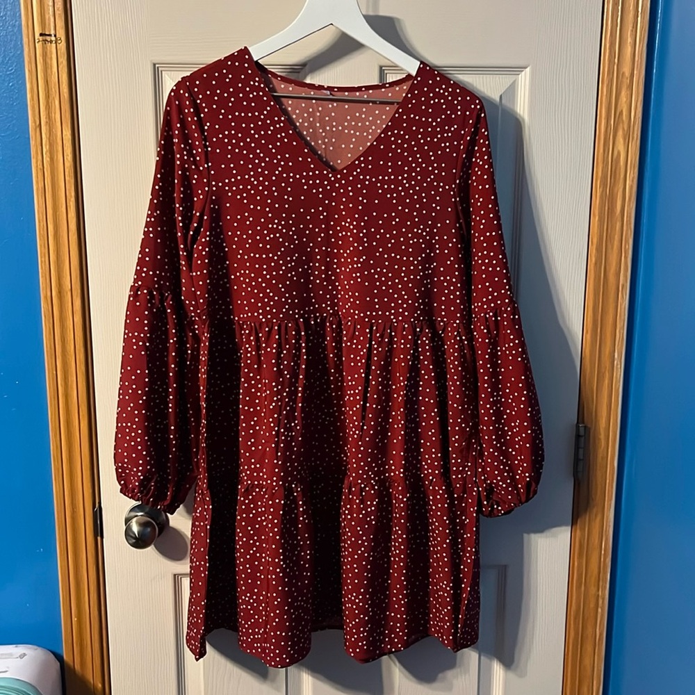 Medium Red Polka Dot Dress